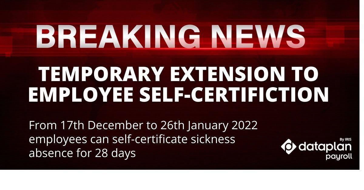 self certification extension